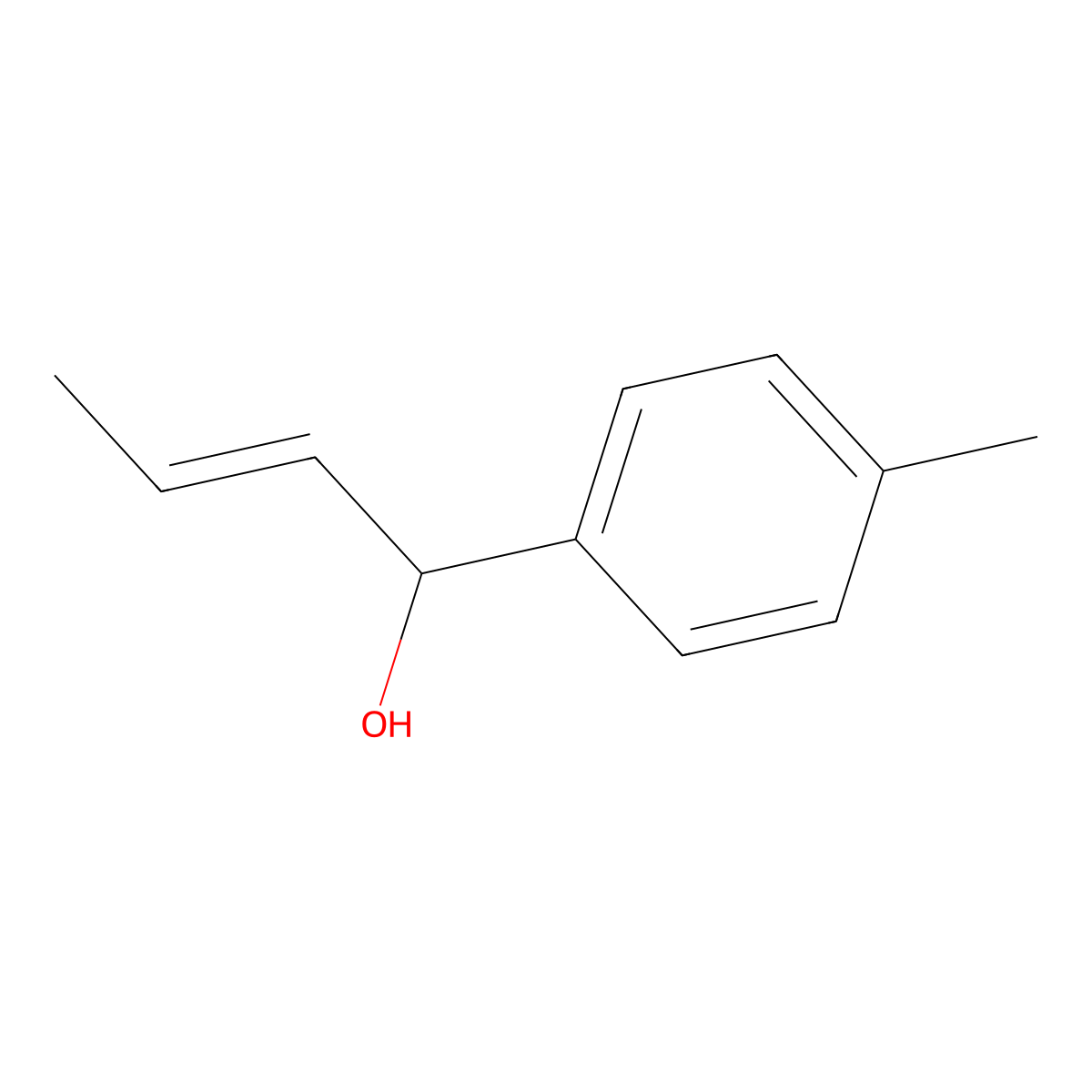 (Z)-1-(p-tolyl)but-2-en-1-ol molecular structure, CAS 124745-44-4