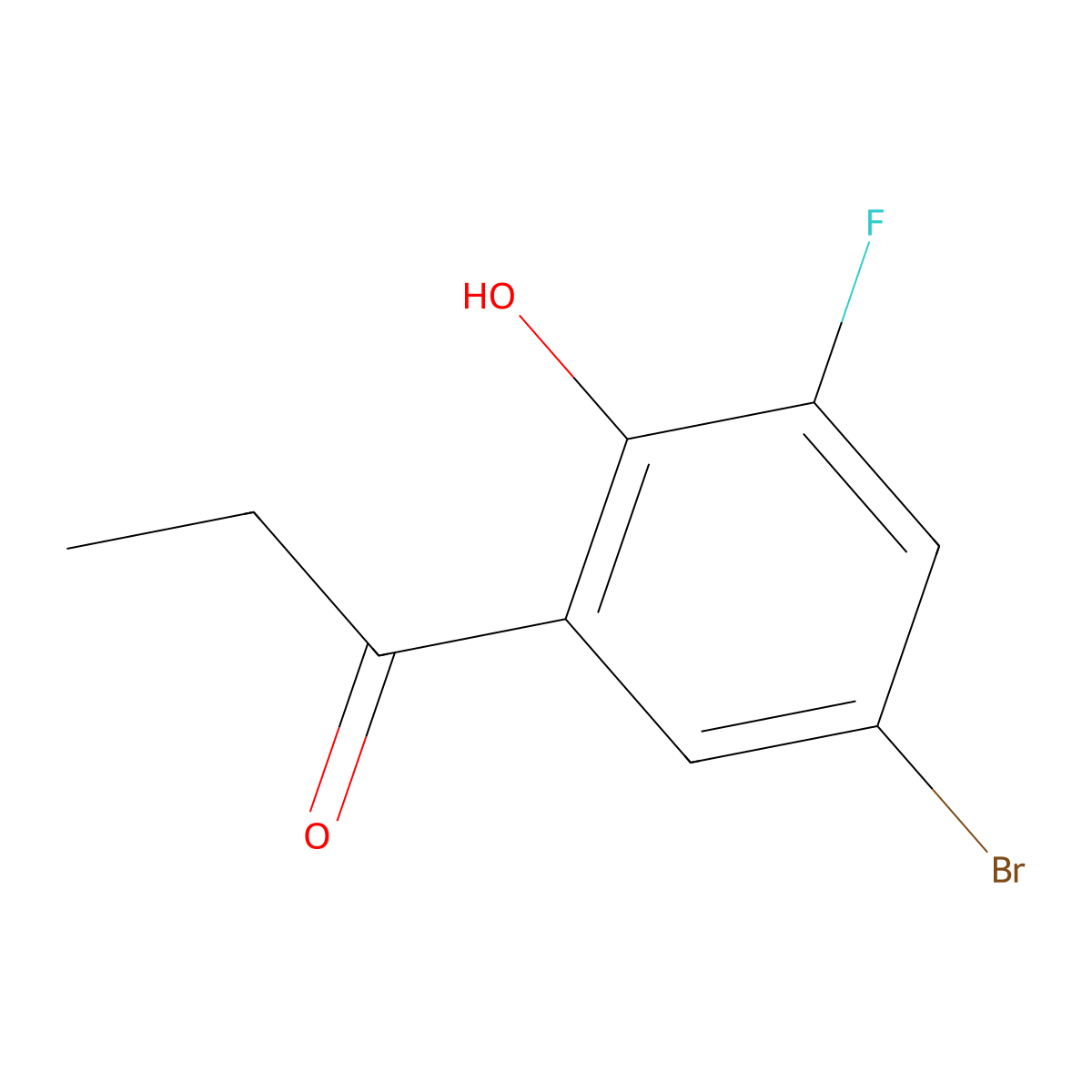 1-(5-Bromo-3-fluoro-2-hydroxyphenyl)propan-1-one molecular structure, CAS 1247452-17-0