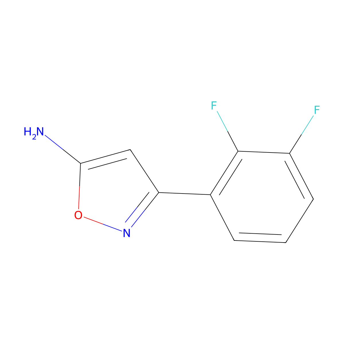 3-(2,3-Difluorophenyl)isoxaZol-5-amine molecular structure, CAS 1247452-55-6