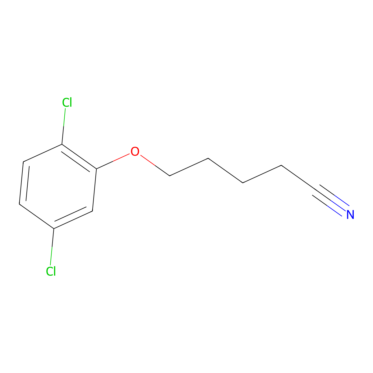 5-(2,5-Dichloro-phenoxy)pentanenitrile molecular structure, CAS 1247454-13-2