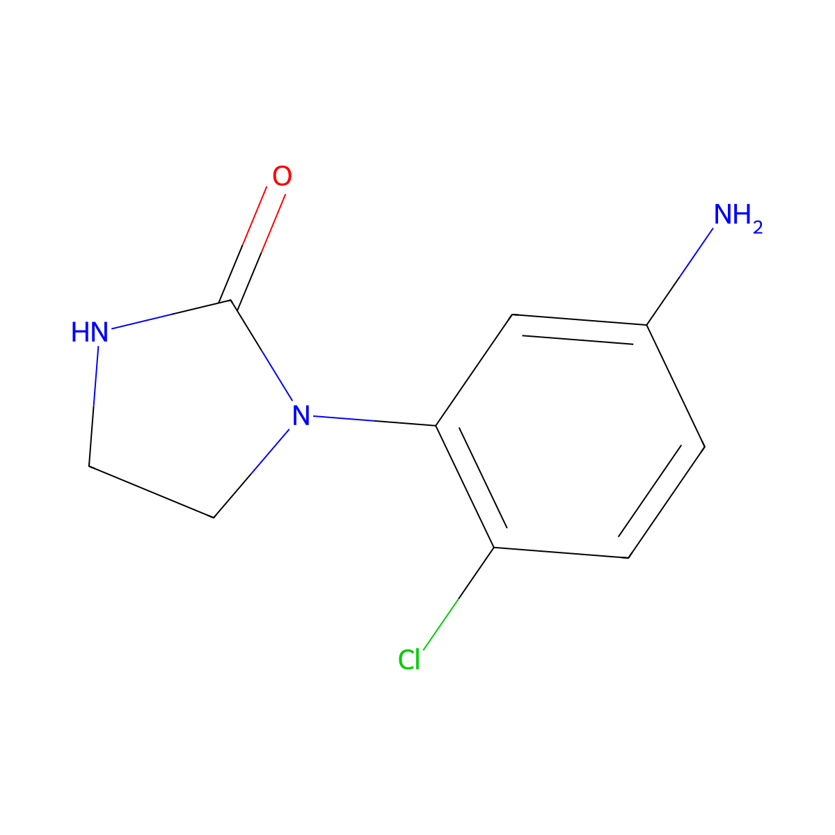 1-(5-Amino-2-chlorophenyl)imidazolidin-2-one molecular structure, CAS 1247458-90-7