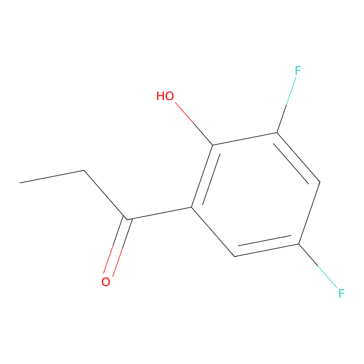 1-(3,5-Difluoro-2-hydroxyphenyl)propan-1-one molecular structure, CAS 1247463-03-1