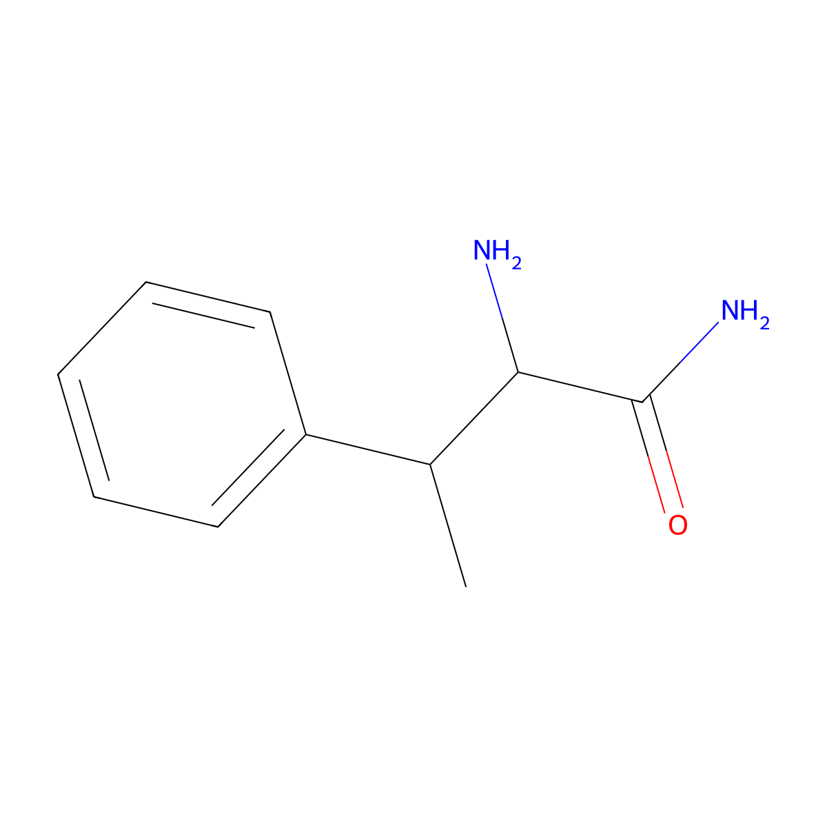 2-Amino-3-phenylbutanamide molecular structure, CAS 1247464-66-9