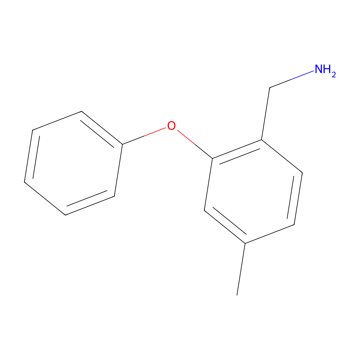 (4-Methyl-2-phenoxyphenyl)methanamine molecular structure, CAS 1247468-69-4