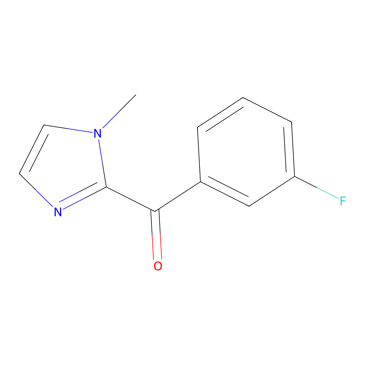 2-(3-fluorobenzoyl)-1-methyl-1H-imidazole molecular structure, CAS 1247473-86-4