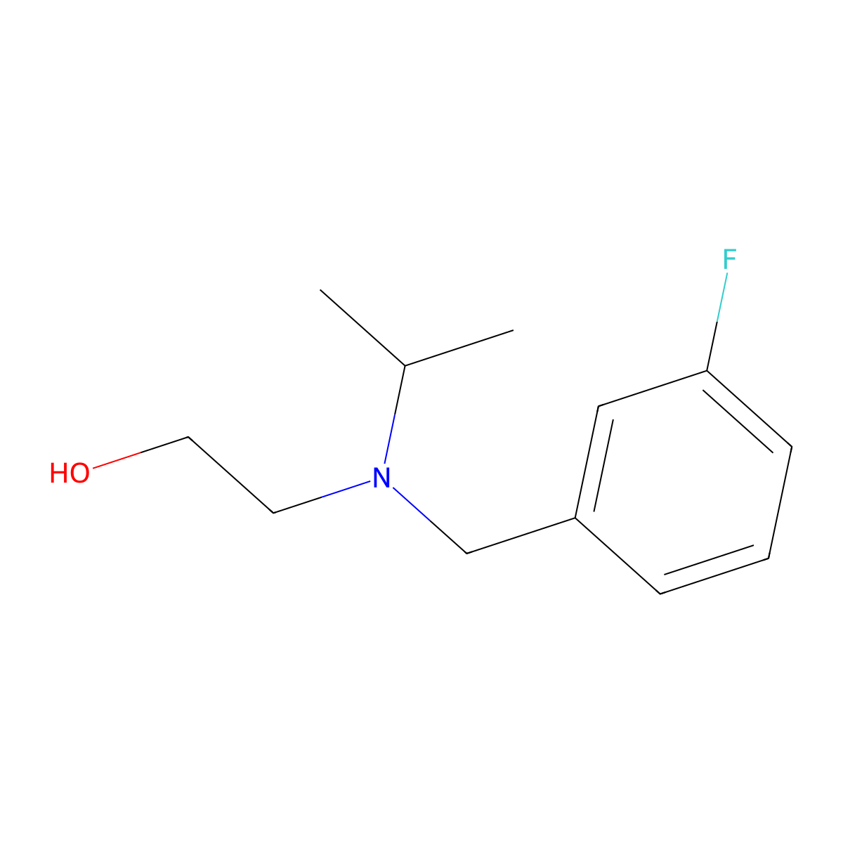 2-[(3-Fluoro-benzyl)-isopropyl-amino]-ethanol molecular structure, CAS 1247478-71-2