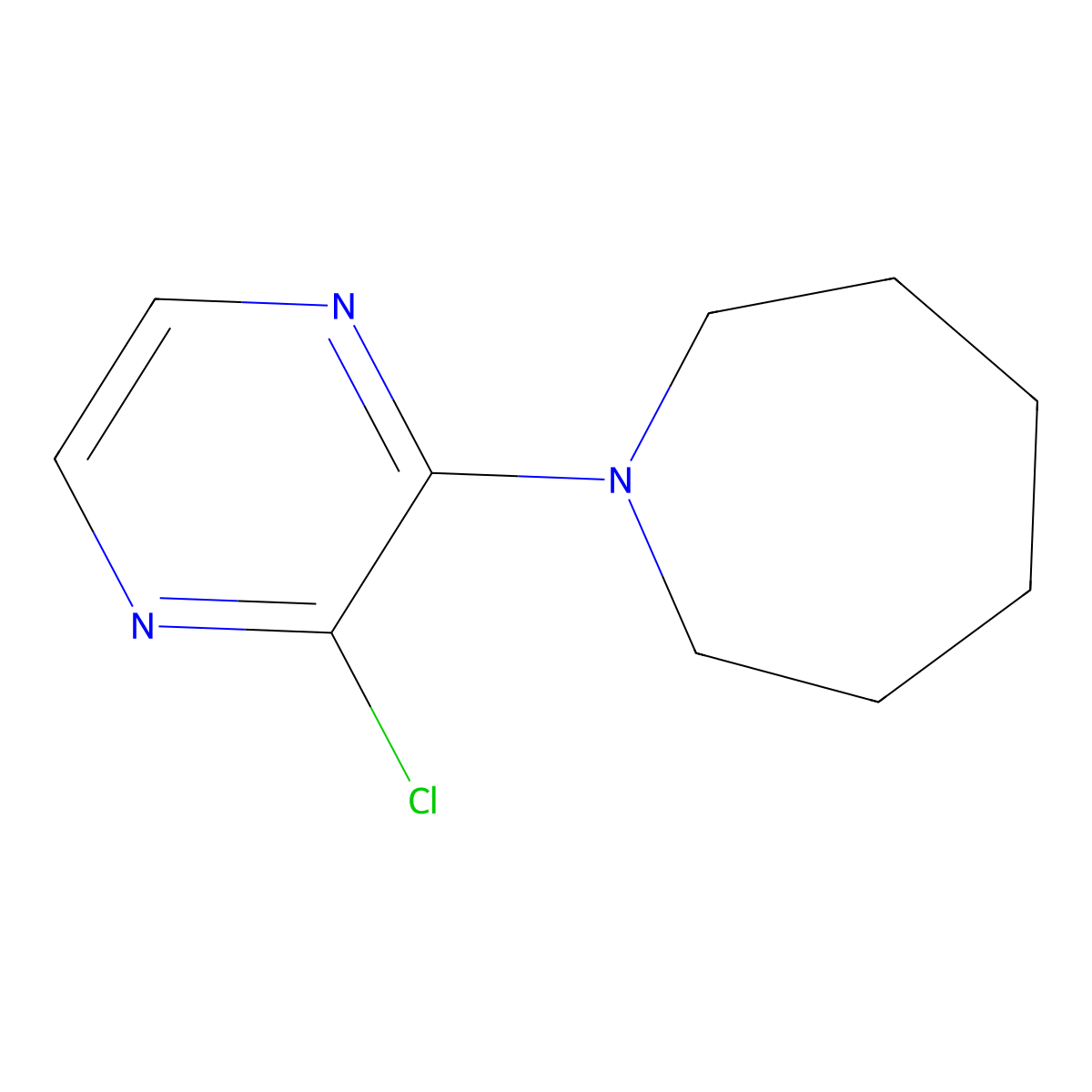 1-(3-Chloropyrazin-2-yl)azepane molecular structure, CAS 1247479-27-1