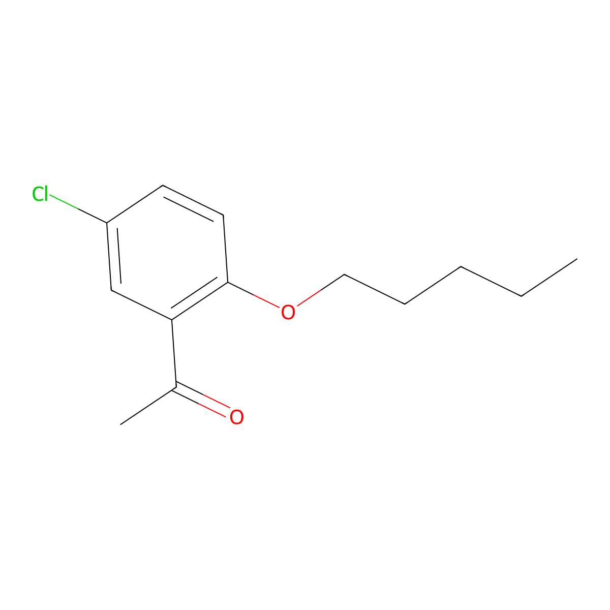 1-(5-Chloro-2-(pentyloxy)phenyl)ethanone molecular structure, CAS 1247489-43-5