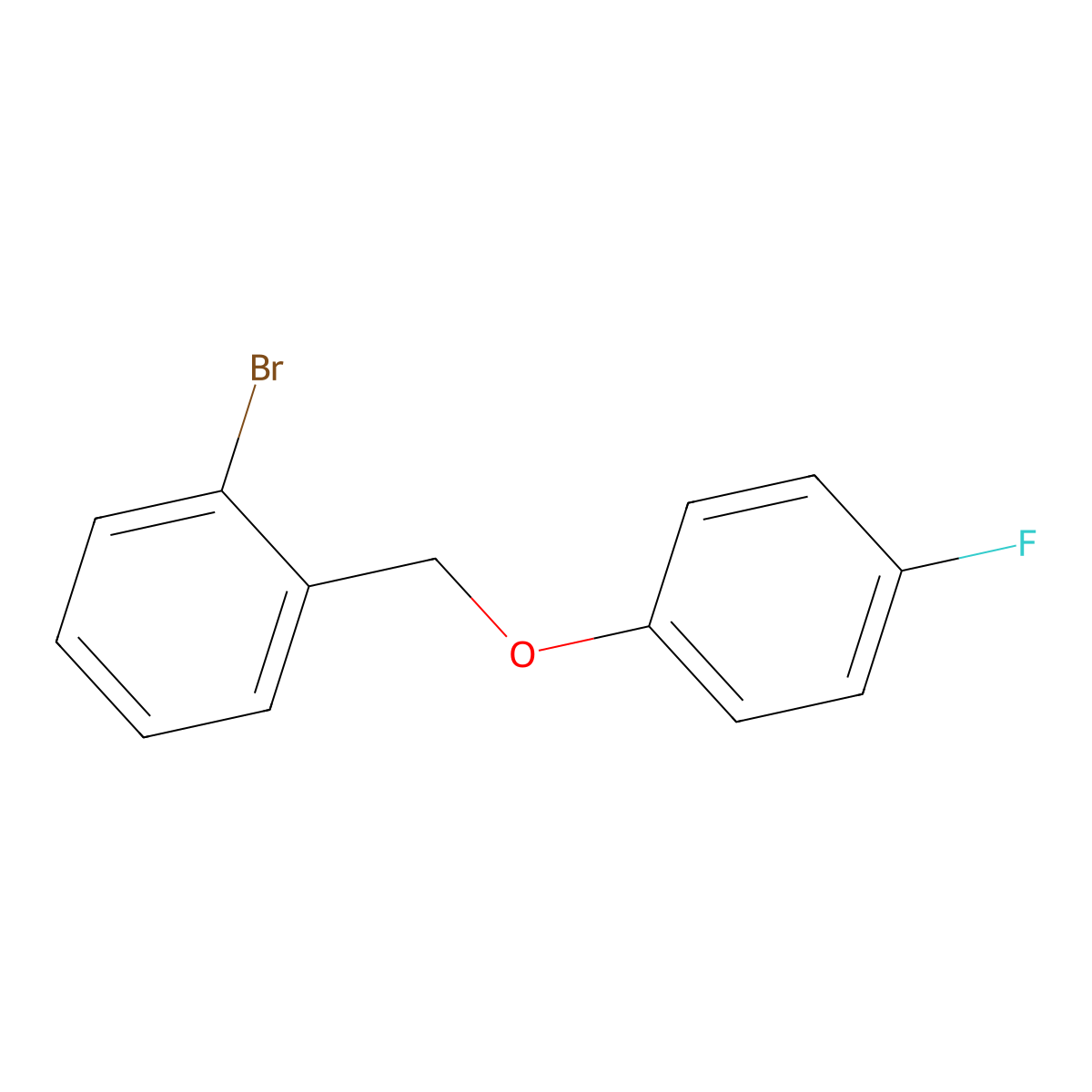 2-Bromobenzyl-(4-fluorophenyl)ether molecular structure, CAS 1247490-36-3