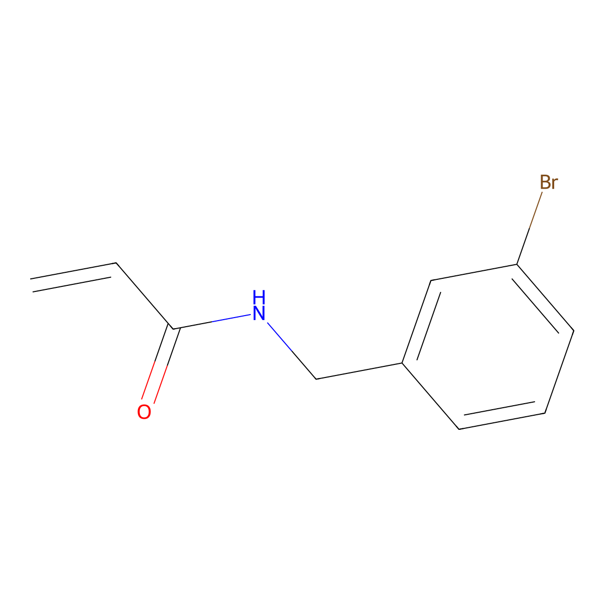 N-[(3-bromophenyl)methyl]prop-2-enamide molecular structure, CAS 1247493-88-4