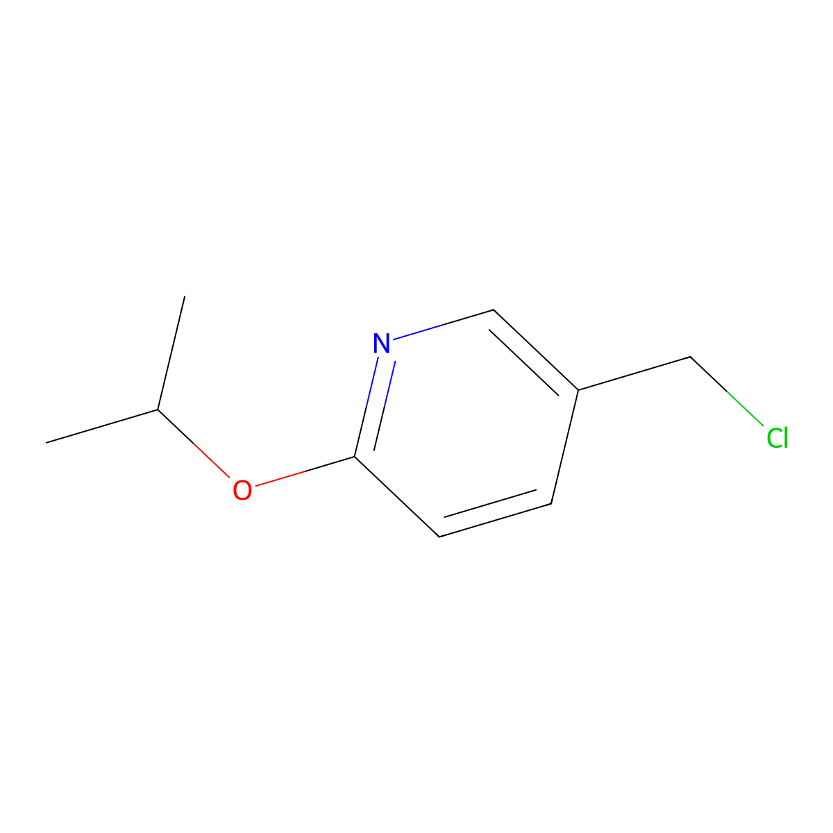 5-(Chloromethyl)-2-isopropoxypyridine molecular structure, CAS 1247496-01-0