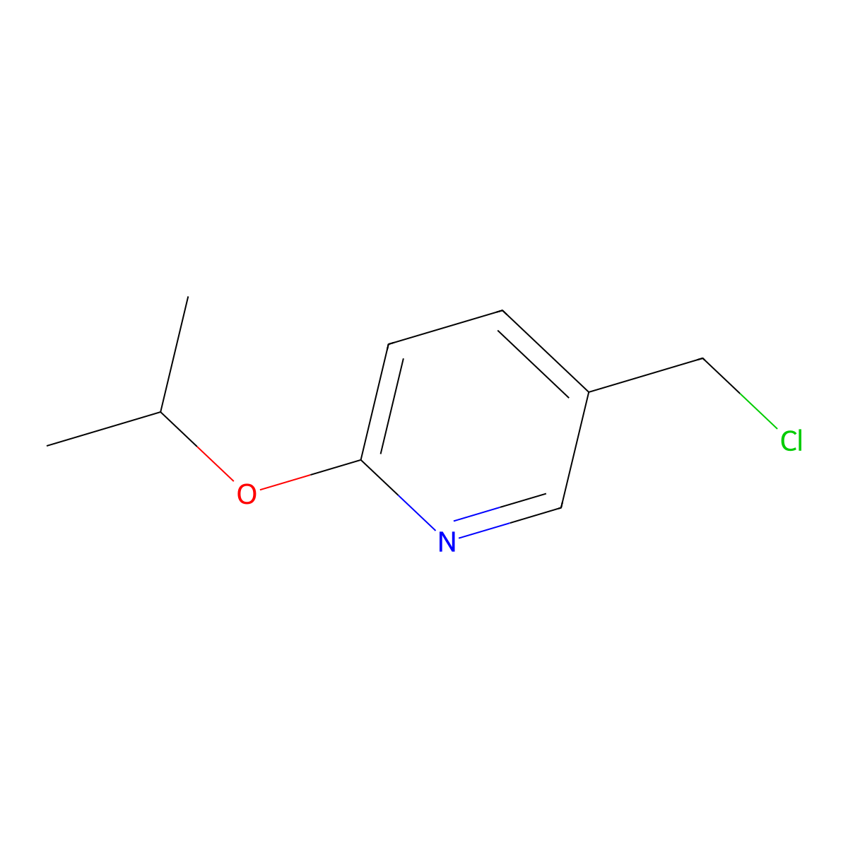 5-(Chloromethyl)-2-isopropoxypyridine molecular structure, CAS 1247496-01-0