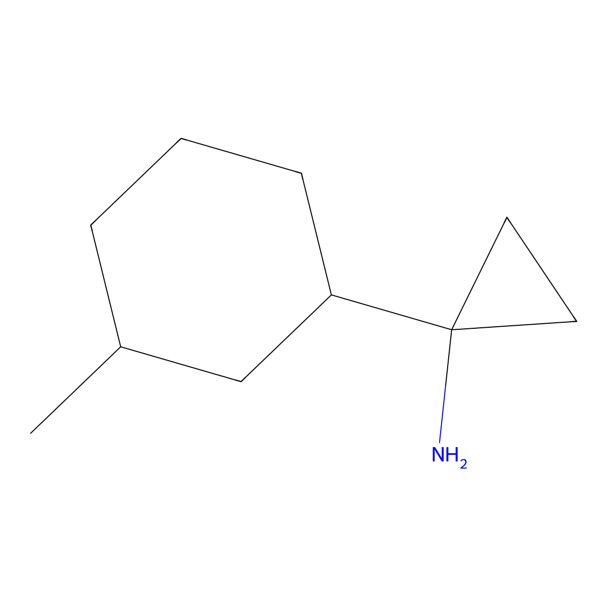 1-(3-Methylcyclohexyl)cyclopropan-1-amine molecular structure, CAS 1247497-09-1