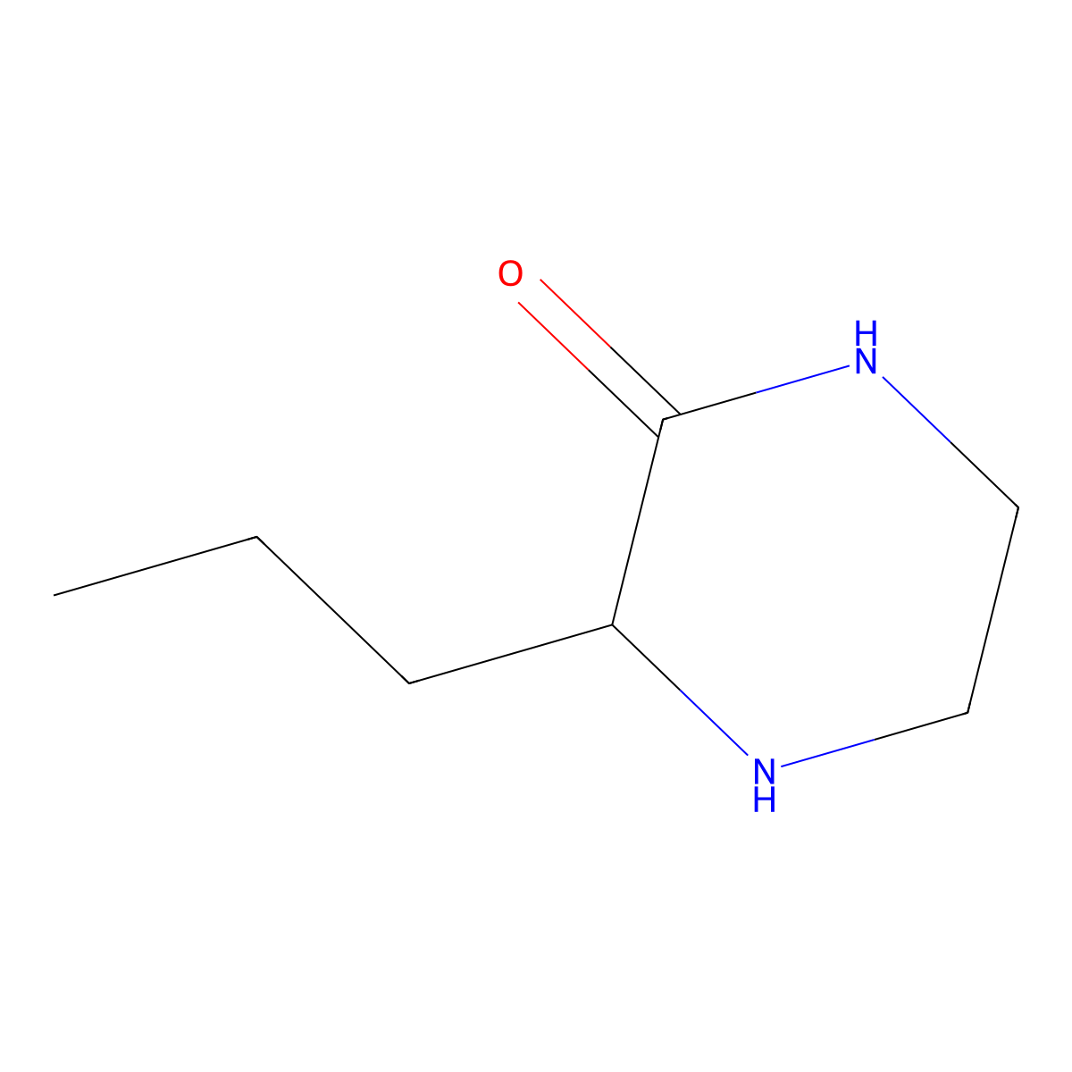 3-Propylpiperazin-2-one molecular structure, CAS 1247498-82-3