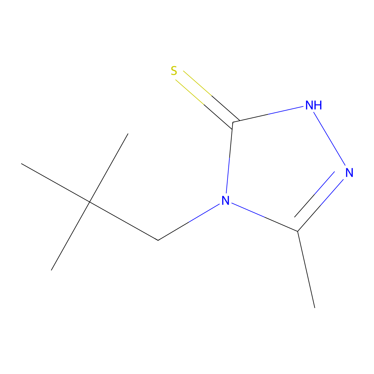 4-(2,2-Dimethylpropyl)-5-methyl-4H-1,2,4-triazole-3-thiol molecular structure, CAS 1247508-18-4