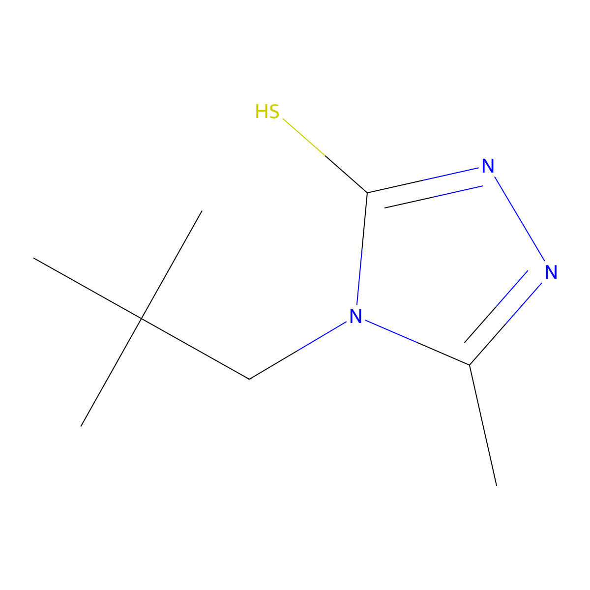 4-(2,2-Dimethylpropyl)-5-methyl-4H-1,2,4-triazole-3-thiol molecular structure, CAS 1247508-18-4