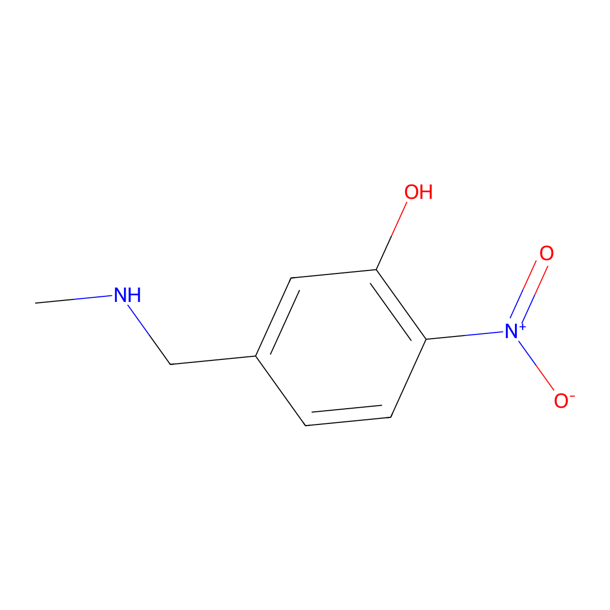 5-((Methylamino)methyl)-2-nitrophenol molecular structure, CAS 1247513-16-1