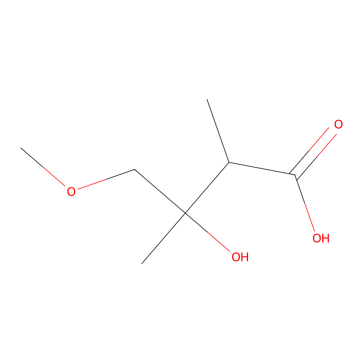 3-Hydroxy-4-methoxy-2,3-dimethylbutanoic acid molecular structure, CAS 1247515-22-5