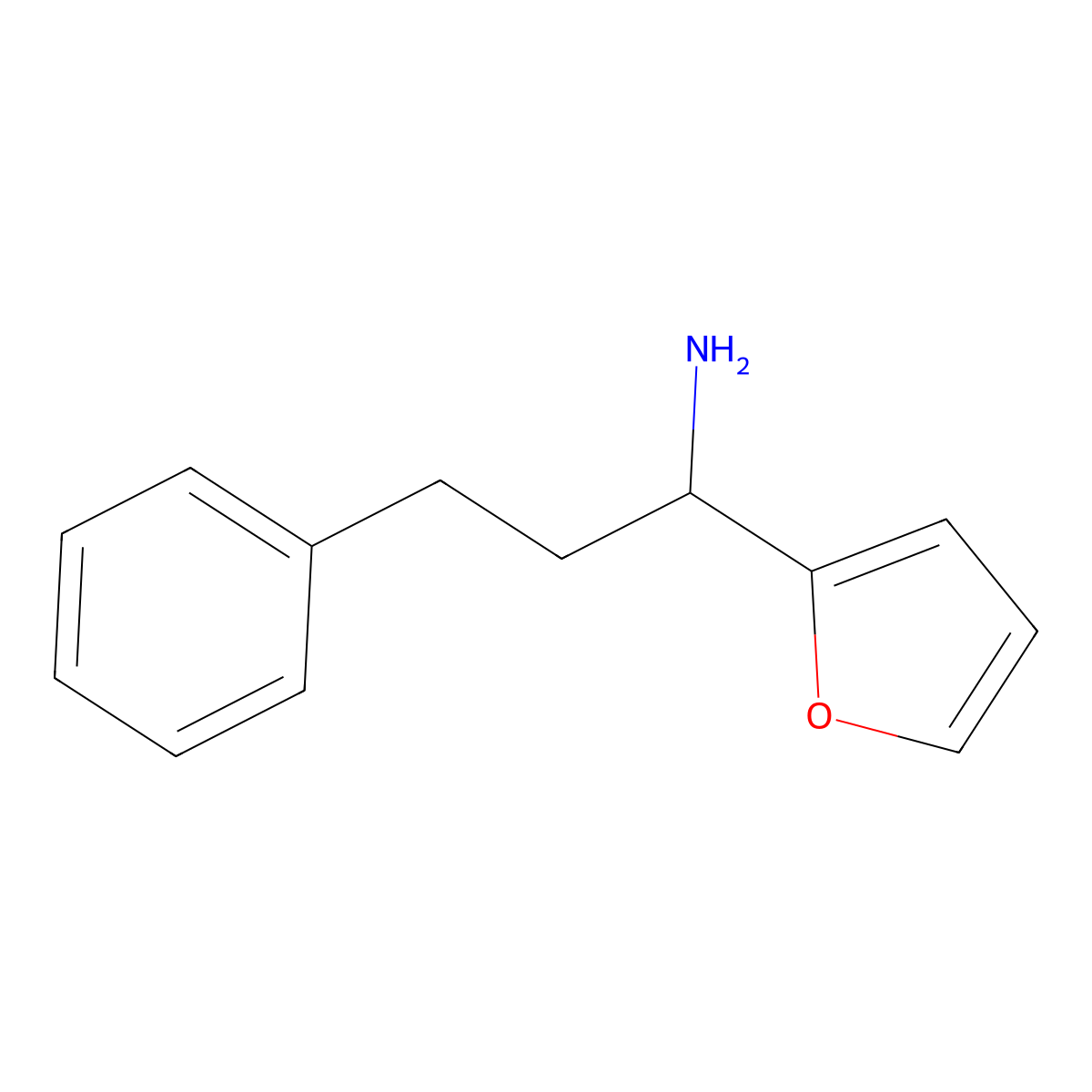 1-(Furan-2-yl)-3-phenylpropan-1-amine molecular structure, CAS 1247516-12-6