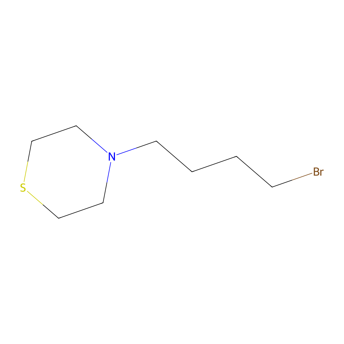 4-(4-Bromobutyl)thiomorpholine molecular structure, CAS 1247517-95-8