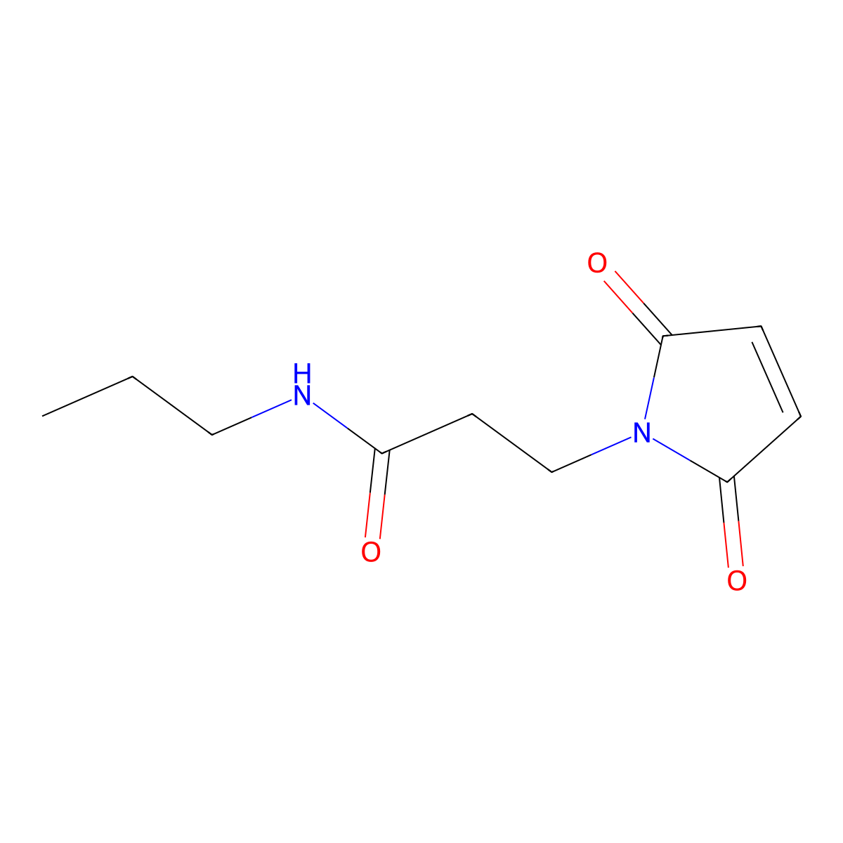 3-(2,5-dioxo-2,5-dihydro-1H-pyrrol-1-yl)-N-propylpropanamide molecular structure, CAS 1247521-37-4