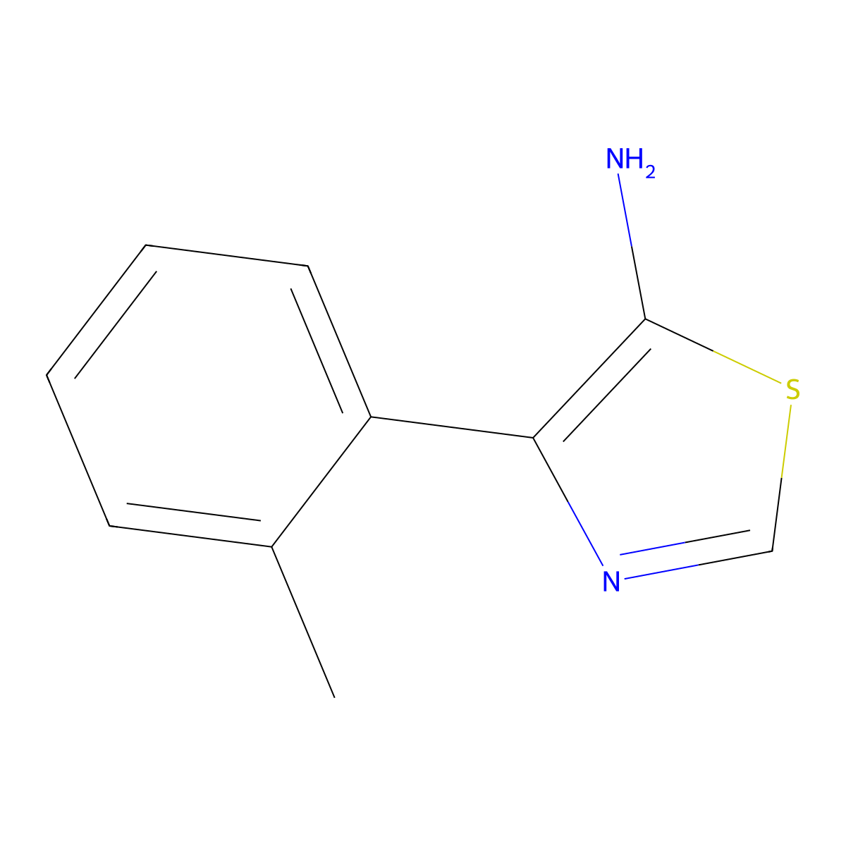 5-Amino-4-(2-tolyl)thiazole molecular structure, CAS 1247523-40-5