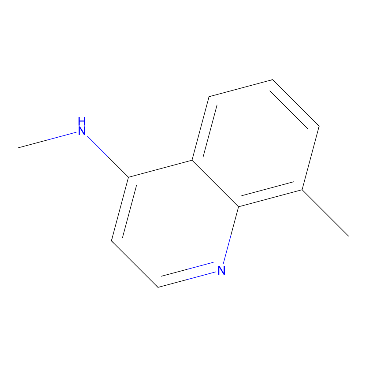 N,8-dimethylquinolin-4-amine molecular structure, CAS 1247523-99-4