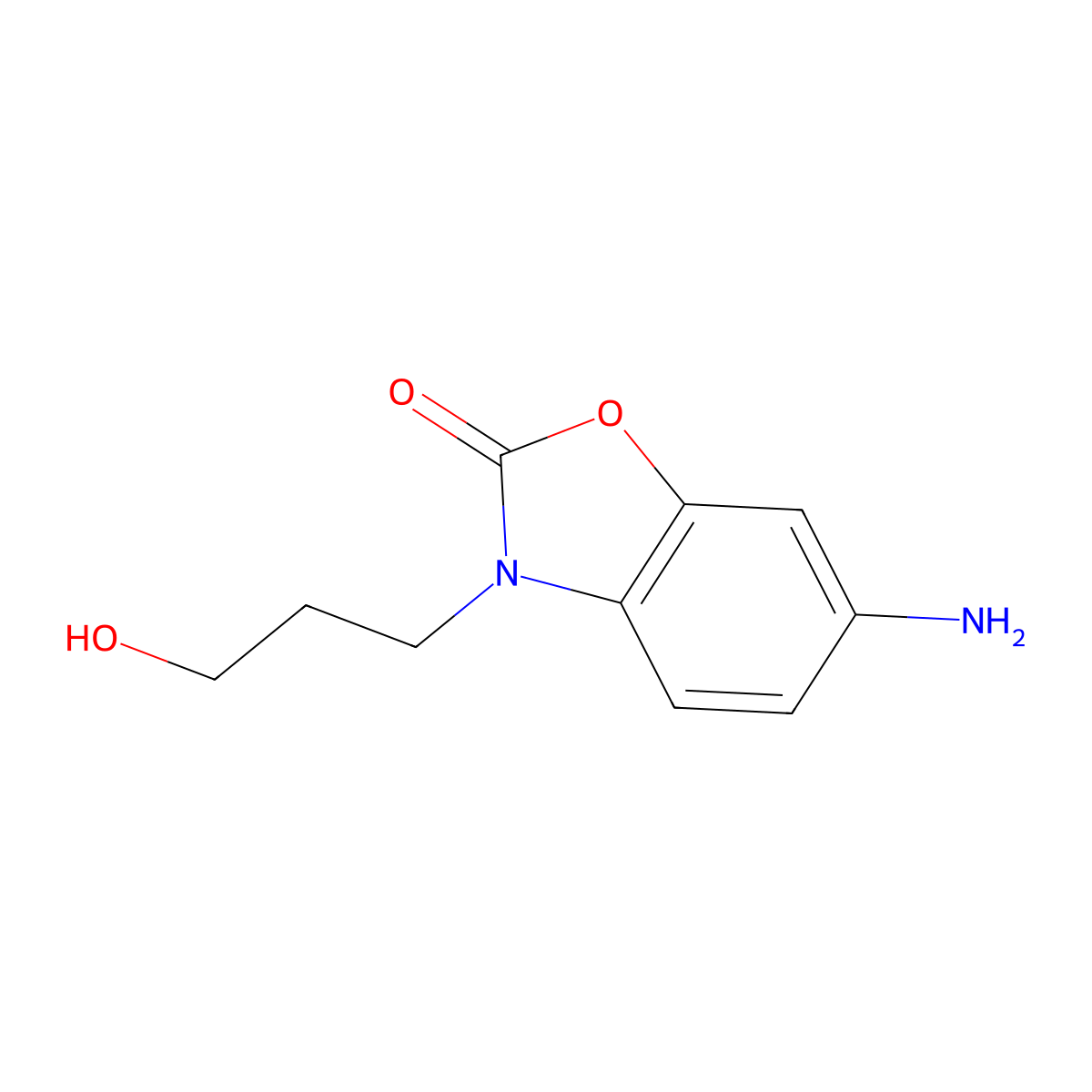 6-Amino-3-(3-hydroxypropyl)benzo[d]oxazol-2(3h)-one molecular structure, CAS 1247525-15-0