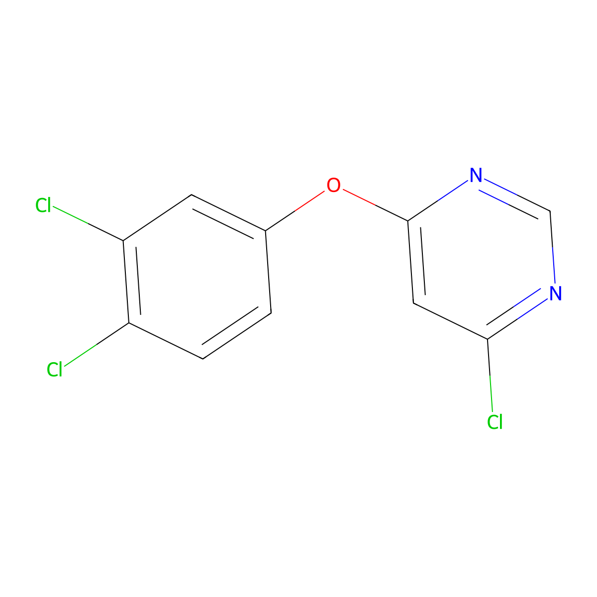 4-(3,4-Dichlorophenoxy)-6-chloropyrimidine molecular structure, CAS 1247526-39-1