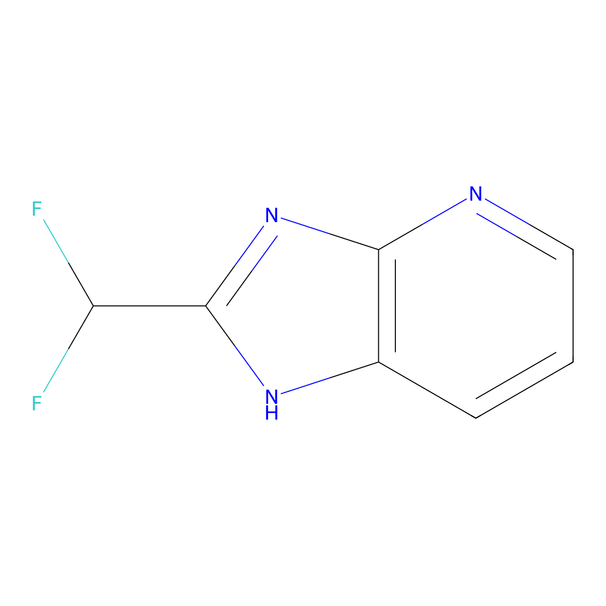 2-(Difluoromethyl)-3H-imidazo[4,5-b]pyridine molecular structure, CAS 1247527-34-9