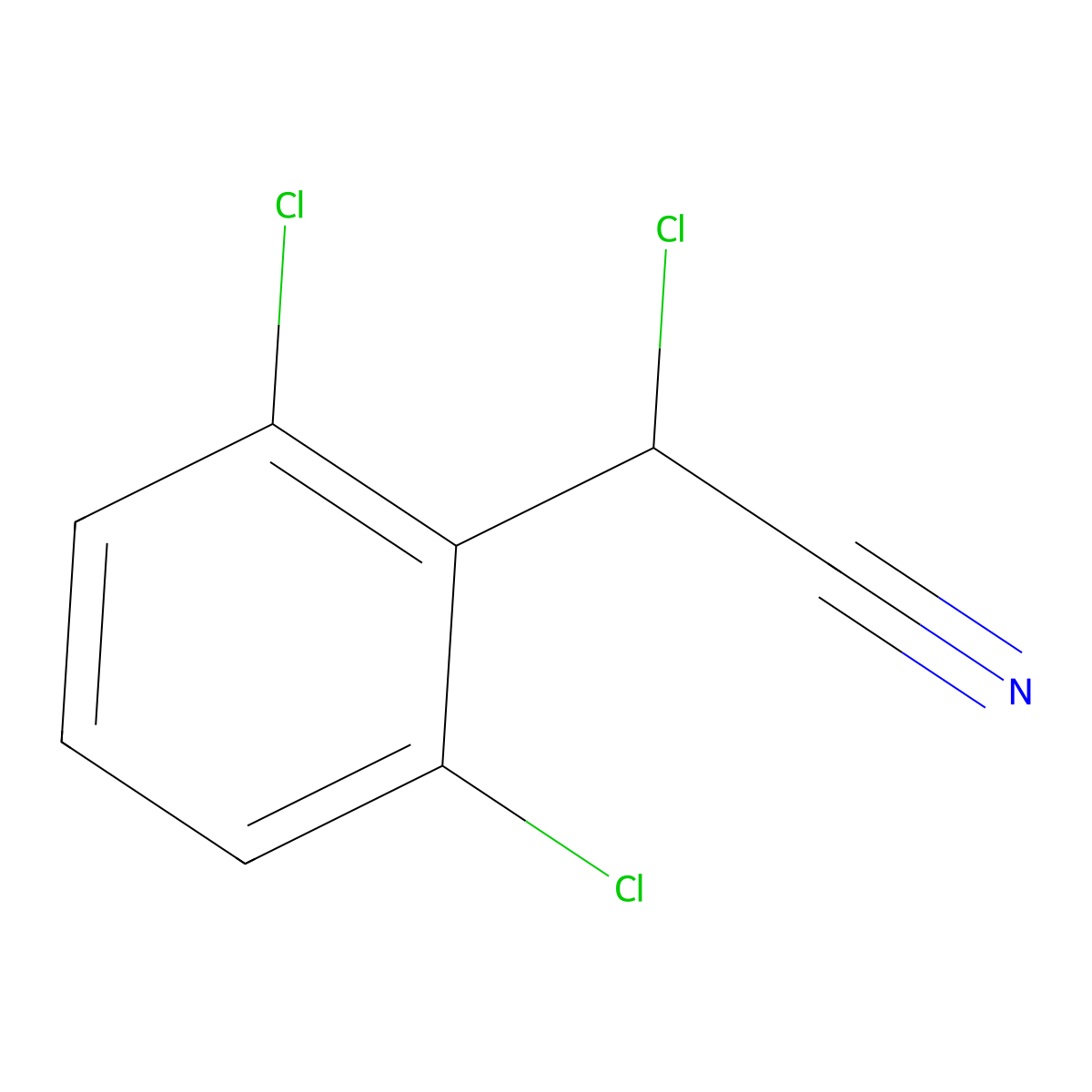 2-Chloro-2-(2,6-dichlorophenyl)acetonitrile molecular structure, CAS 1247531-20-9