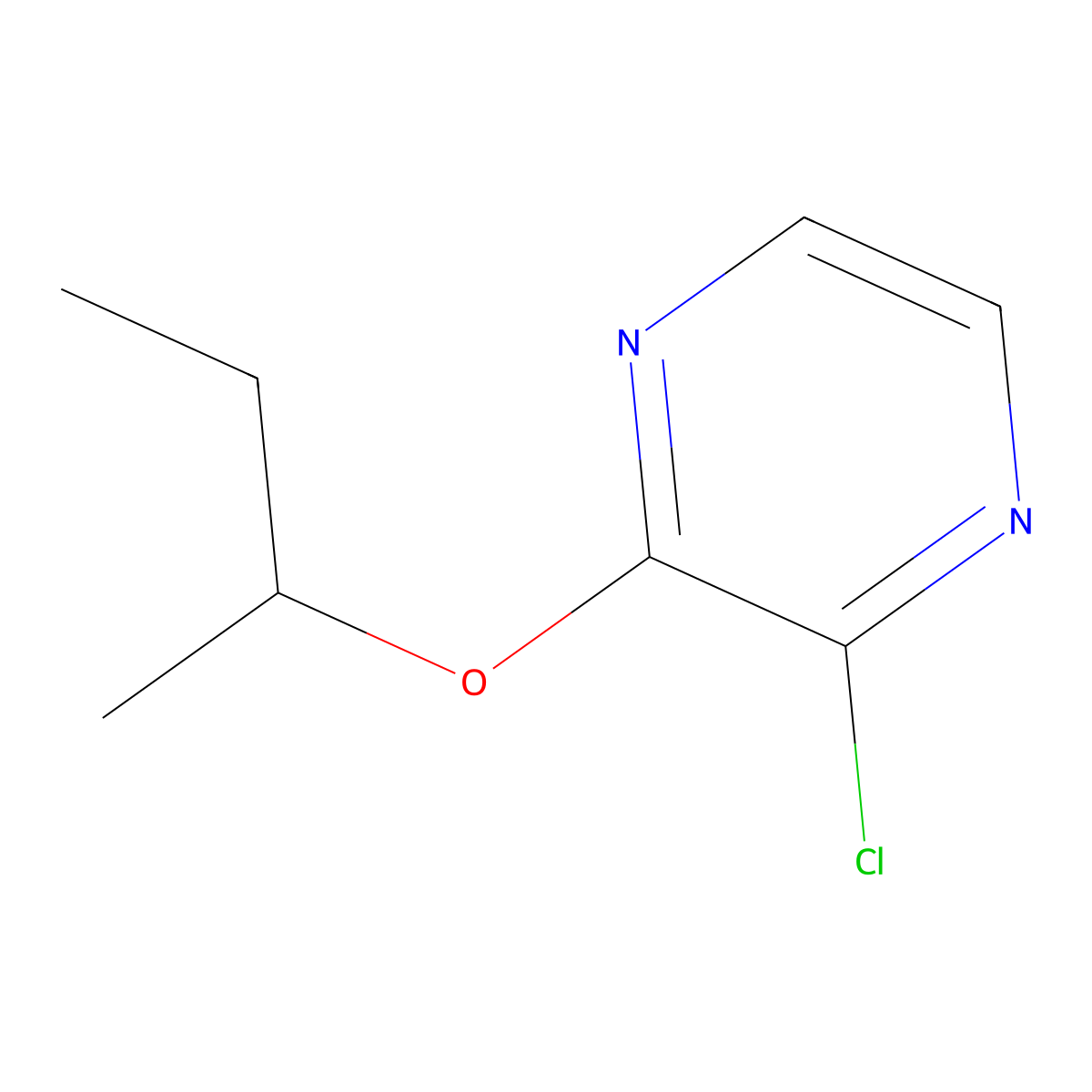 2-(Butan-2-yloxy)-3-chloropyrazine molecular structure, CAS 1247532-74-6