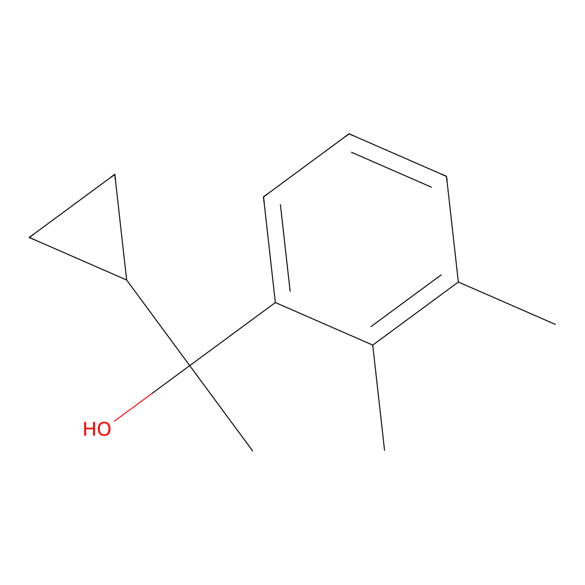 1-(2,3-Dimethylphenyl)-1-cyclopropyl ethanol molecular structure, CAS 1247535-21-2