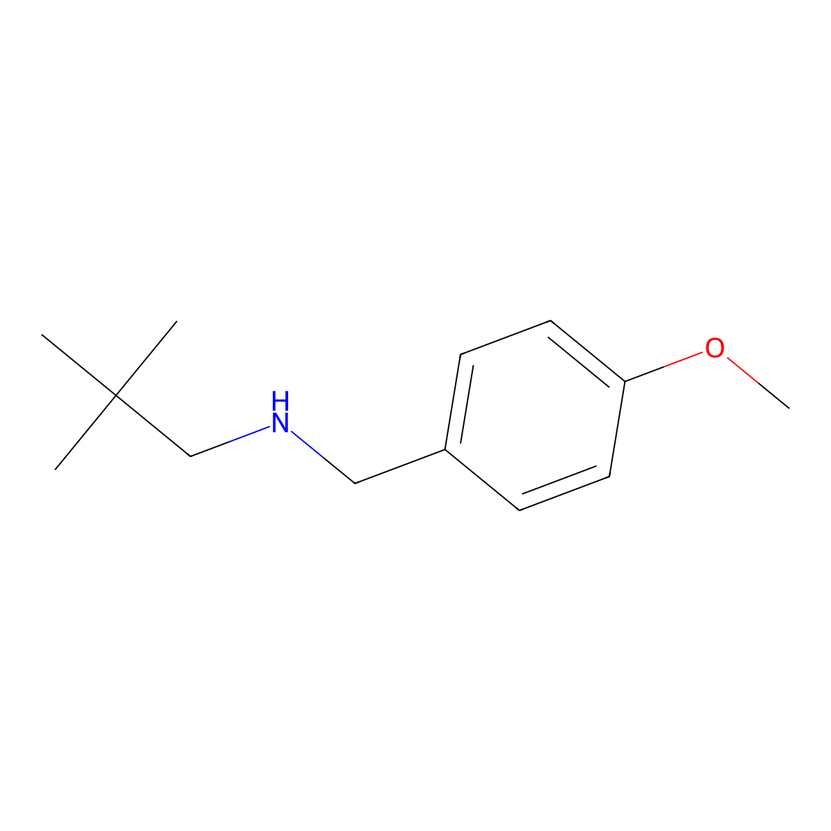 (2,2-Dimethylpropyl)[(4-methoxyphenyl)methyl]amine molecular structure, CAS 1247540-64-2