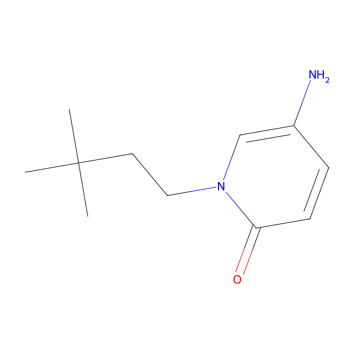 5-Amino-1-(3,3-dimethylbutyl)-1,2-dihydropyridin-2-one molecular structure, CAS 1247545-62-5