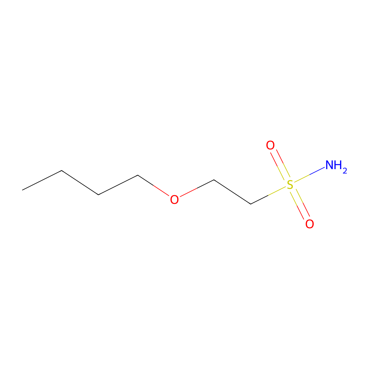 2-Butoxyethane-1-sulfonamide molecular structure, CAS 1247545-84-1