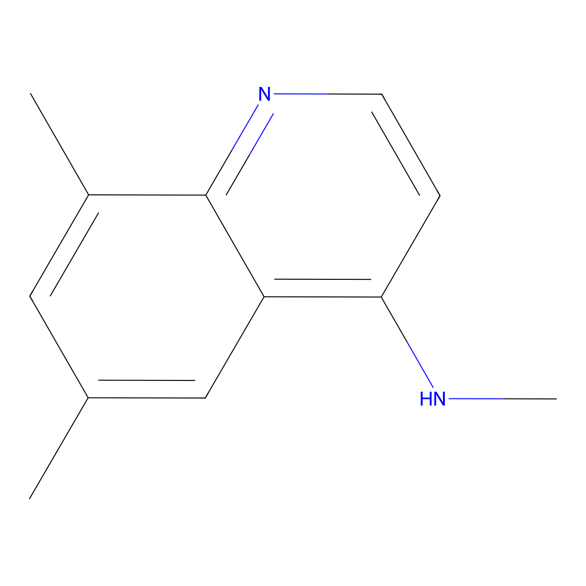 N,6,8-trimethylquinolin-4-amine molecular structure, CAS 1247556-25-7