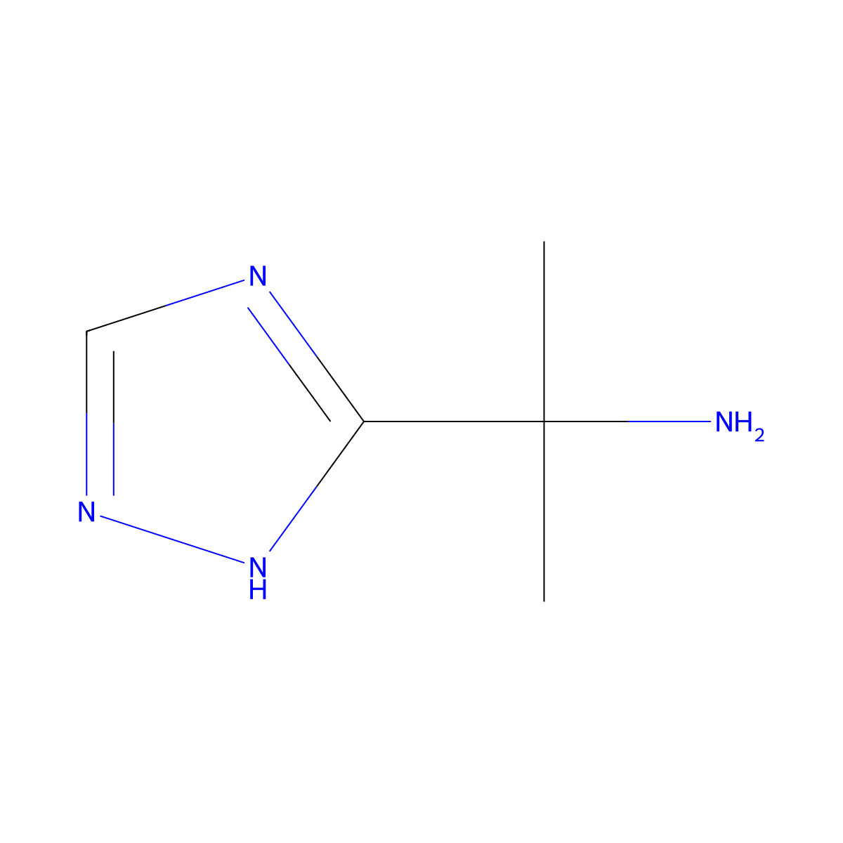 2-(4H-1,2,4-triazol-3-yl)propan-2-amine molecular structure, CAS 1247566-17-1
