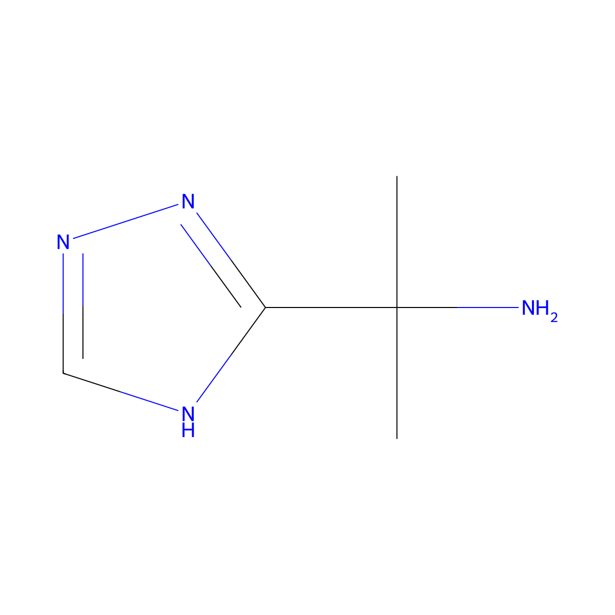 2-(4H-1,2,4-triazol-3-yl)propan-2-amine molecular structure, CAS 1247566-17-1