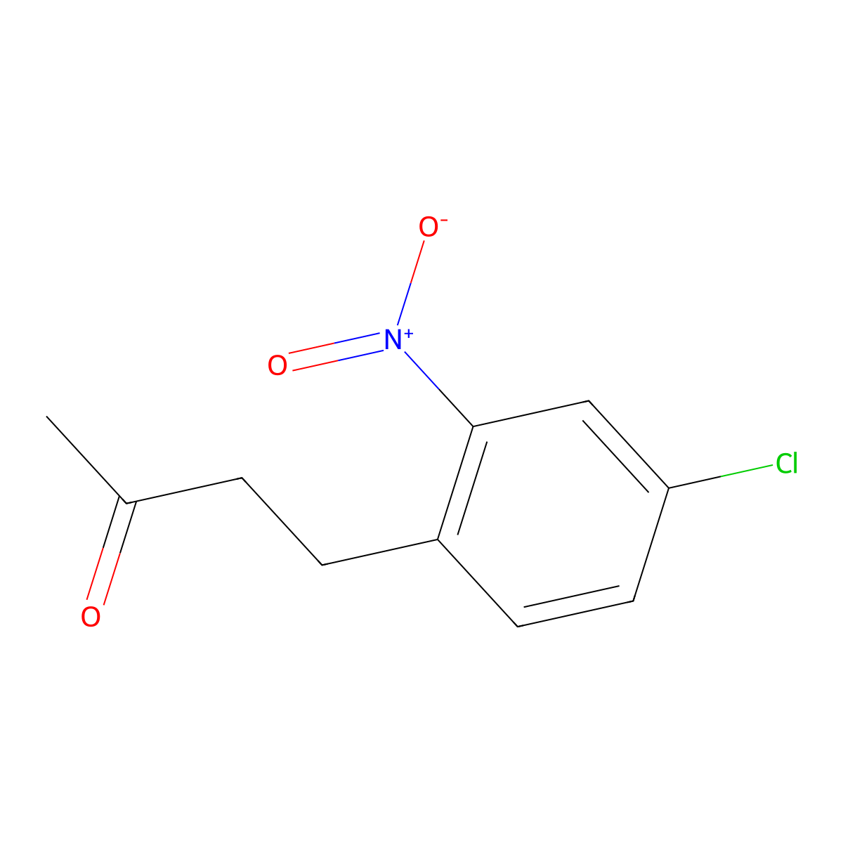 4-(4-Chloro-2-nitrophenyl)butan-2-one molecular structure, CAS 1247567-71-0
