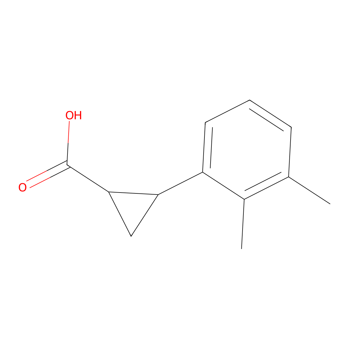 2-(2,3-Dimethylphenyl)cyclopropane-1-carboxylic acid molecular structure, CAS 1247569-13-6