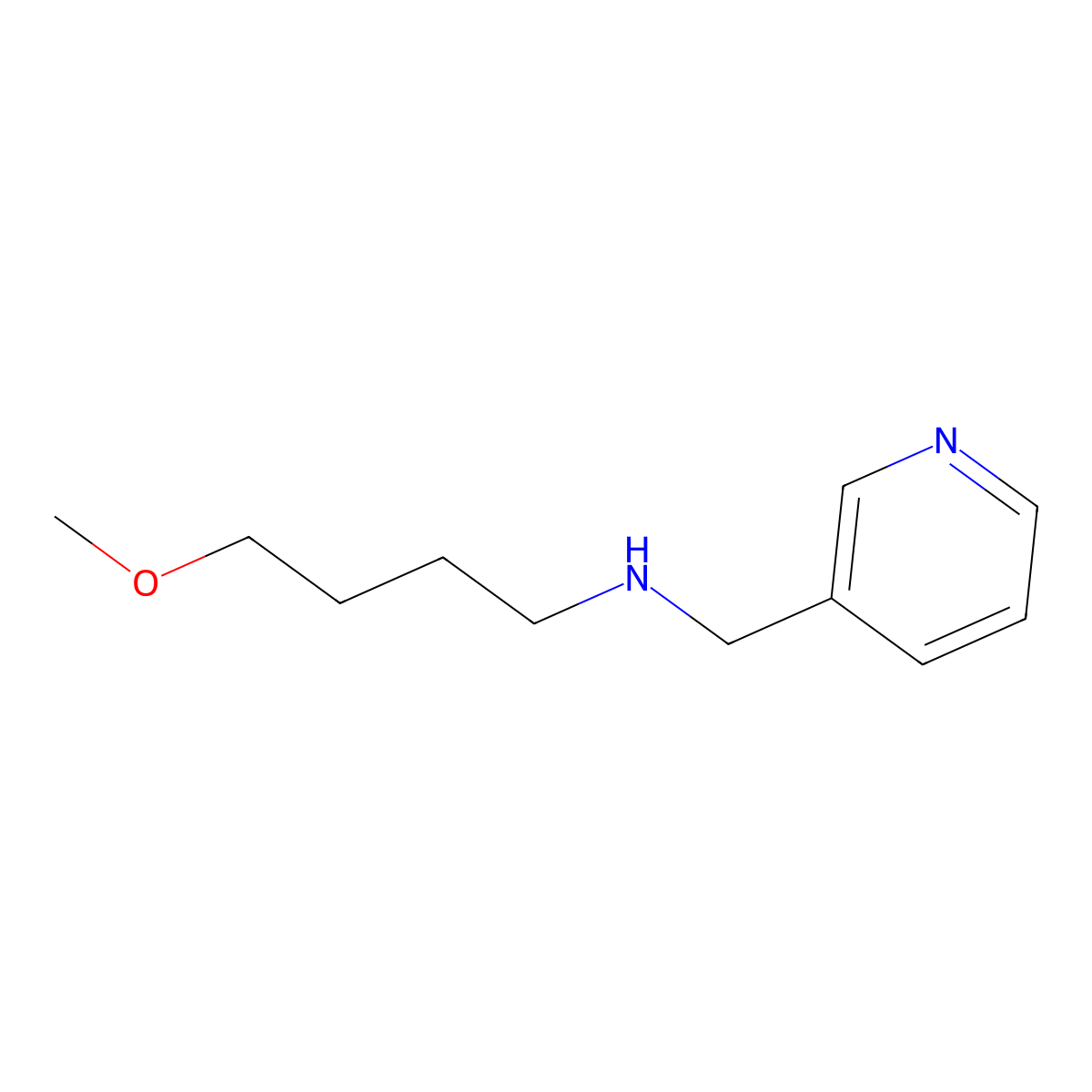 (4-Methoxybutyl)[(pyridin-3-yl)methyl]amine molecular structure, CAS 1247569-42-1