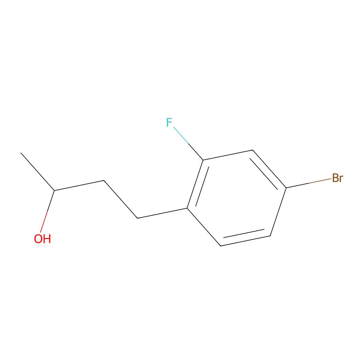 4-(4-Bromo-2-fluorophenyl)butan-2-ol molecular structure, CAS 1247580-45-5