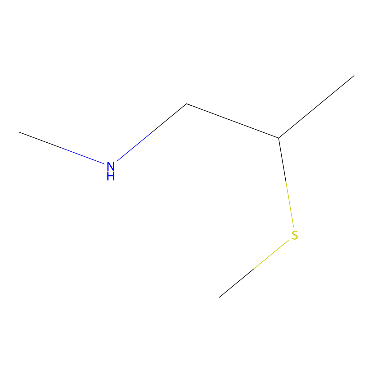 Methyl[2-(methylsulfanyl)propyl]amine molecular structure, CAS 1247584-60-6