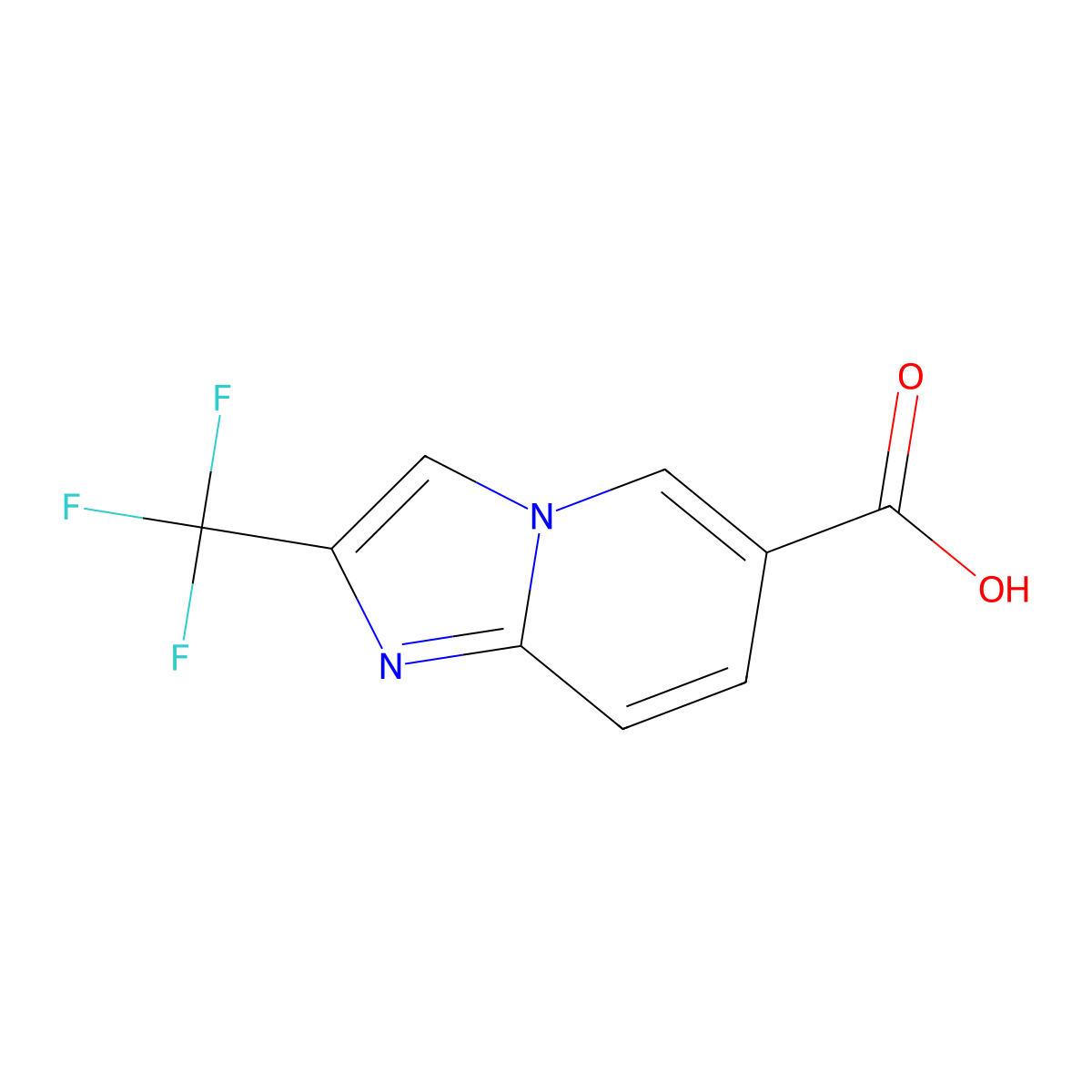 2-(Trifluoromethyl)imidazo[1,2-a]pyridine-6-carboxylic acid molecular structure, CAS 1247585-85-8