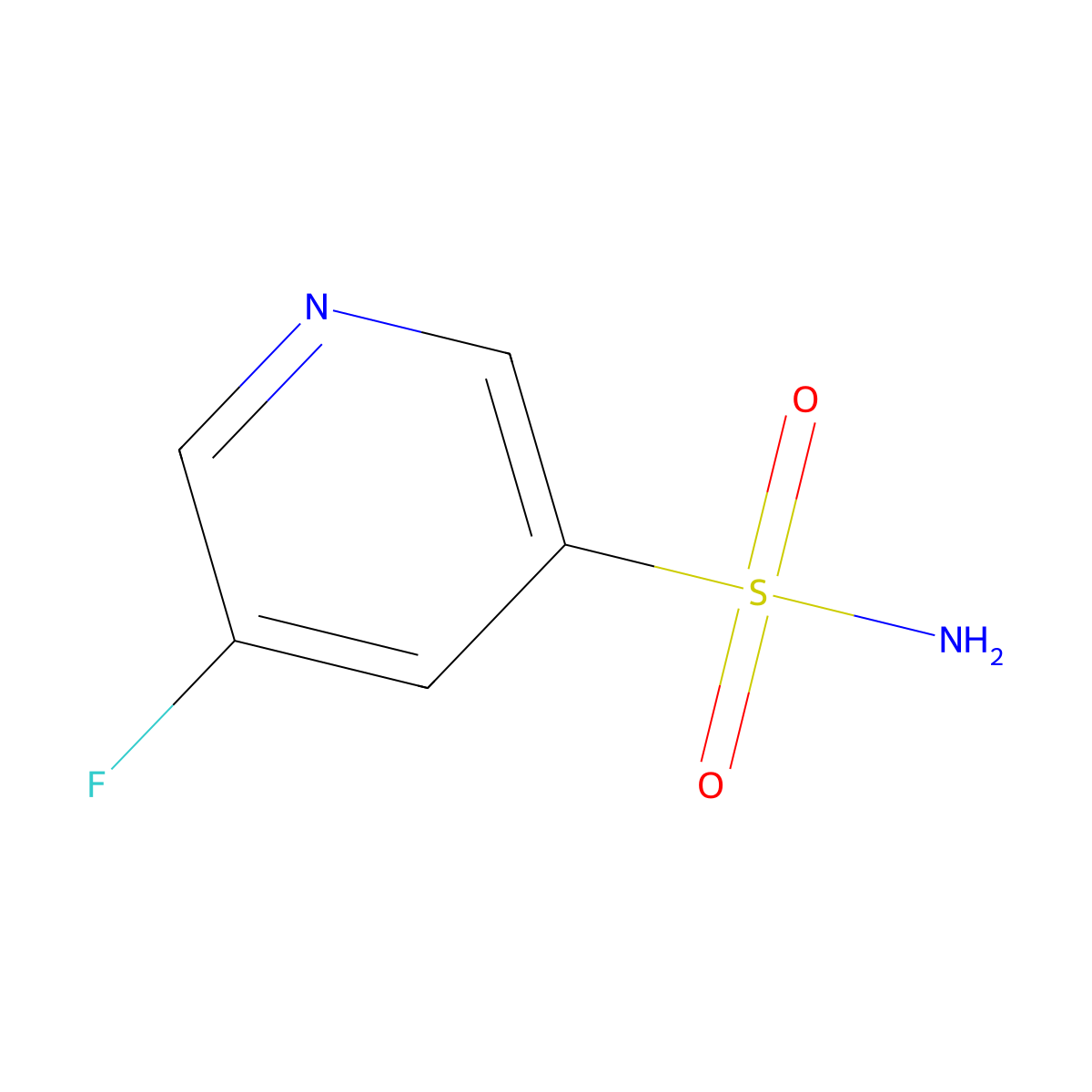 5-Fluoropyridine-3-sulfonamide molecular structure, CAS 1247591-65-6