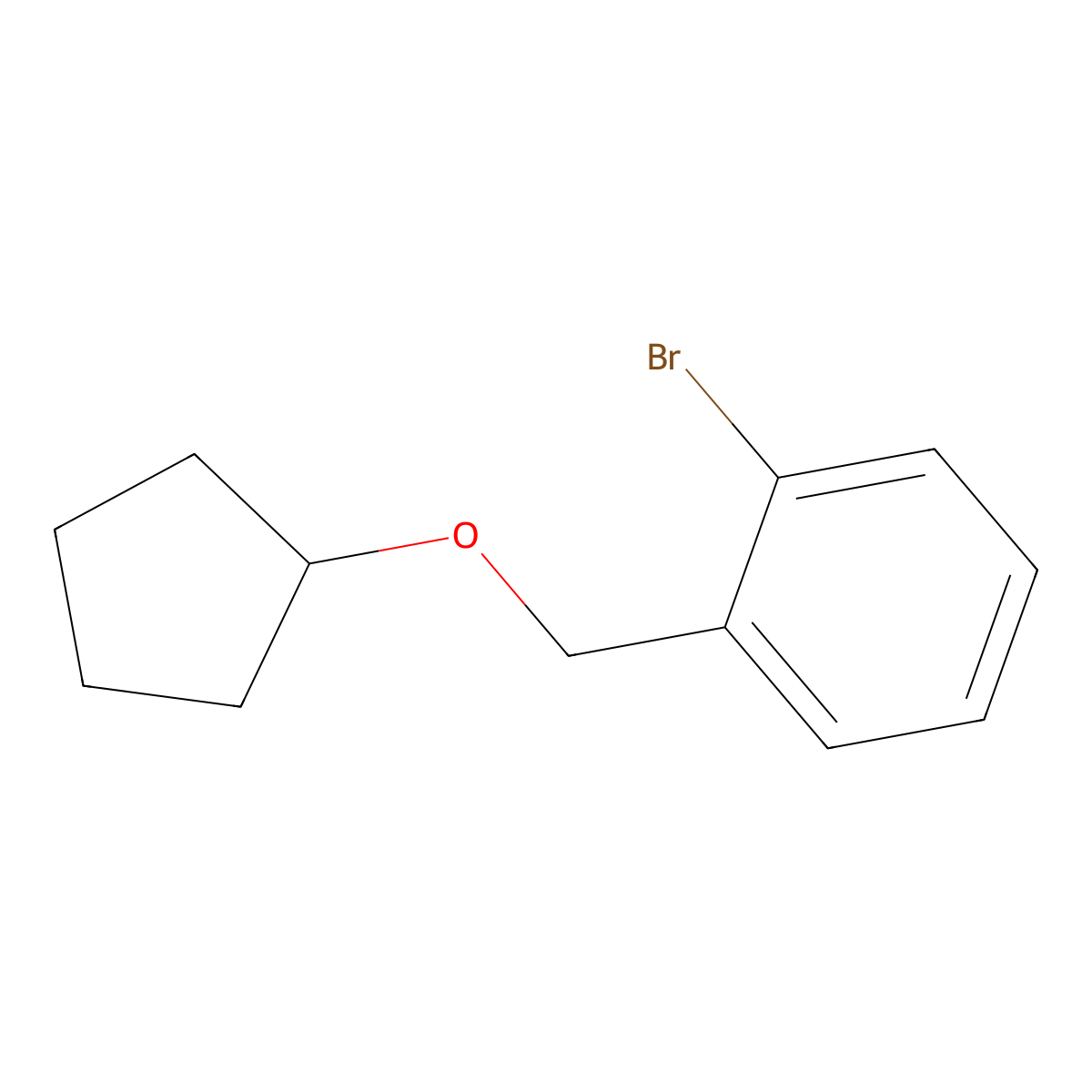2-Bromobenzyl cyclopentyl ether molecular structure, CAS 1247592-54-6