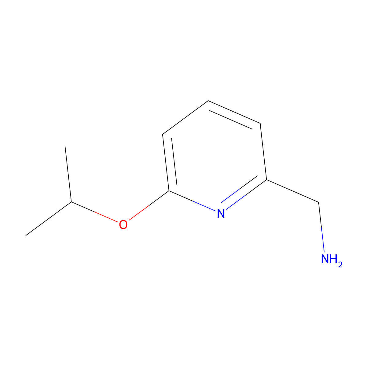 (6-(Propan-2-yloxy)pyridin-2-yl)methanamine molecular structure, CAS 1247593-42-5