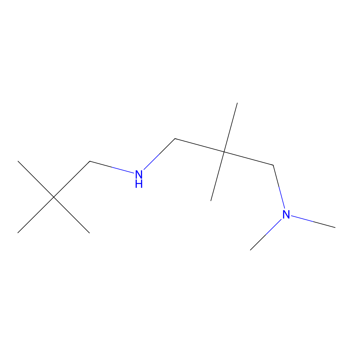{3-[(2,2-Dimethylpropyl)amino]-2,2-dimethylpropyl}dimethylamine molecular structure, CAS 1247596-29-7