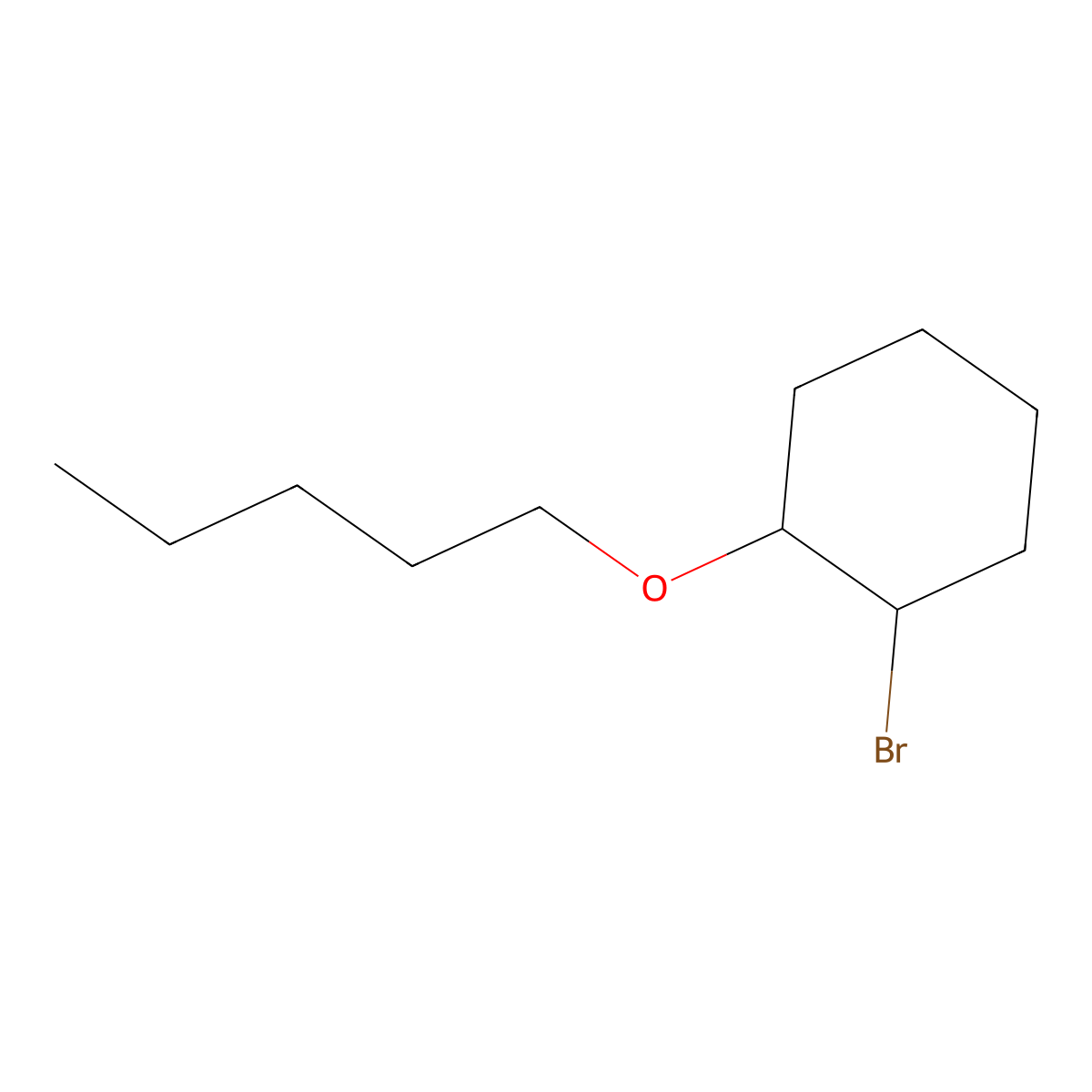 1-Bromo-2-(pentyloxy)cyclohexane molecular structure, CAS 1247608-91-8